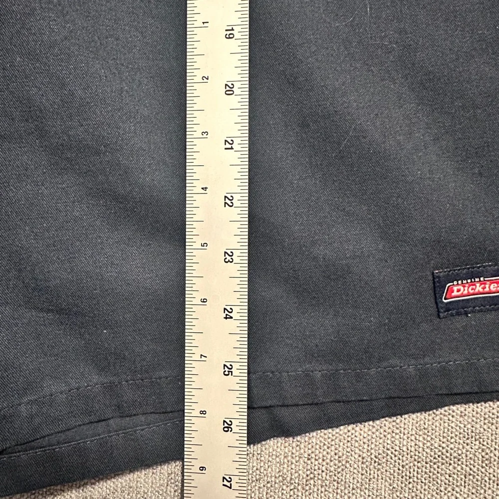 Genuine Dickies Work Shorts Mens 36 Navy Flat Front Utility
